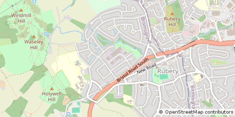 Map of Birmingham, West Midlands