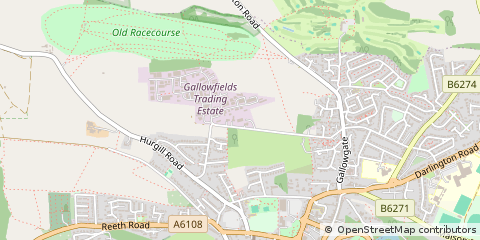 Map of Richmond, North Yorkshire