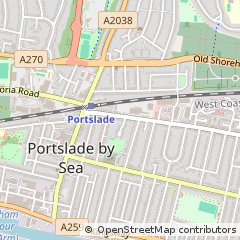 Map of Hove, East Sussex