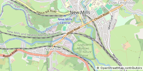 Map of High Peak, Derbyshire