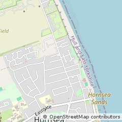 Map of Hornsea, North Humberside