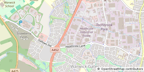 Map of Warwick