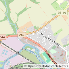 Map of Mirfield, West Yorkshire