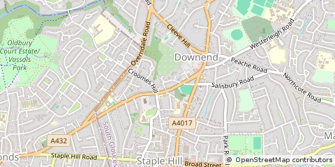 Map of Bristol, Avon