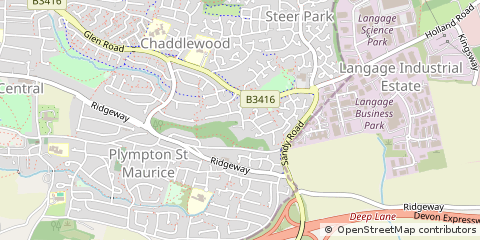 Map of Plymouth, Devon