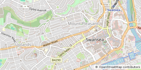 Map of Swansea