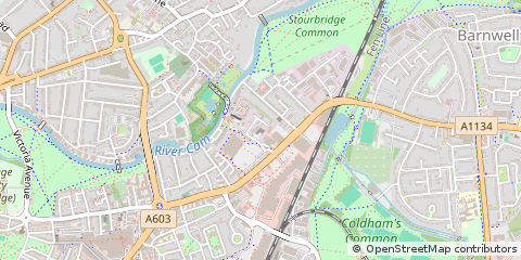 Map of Cambridge, Cambridgeshire