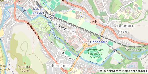 Map of Aberystwyth, Ceredigion