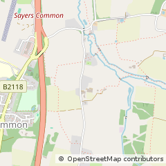 Map of Hurstpierpoint, West Sussex
