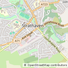Map of Strathaven, Lanarkshire