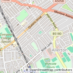 Map of Mossley Hill, Liverpool