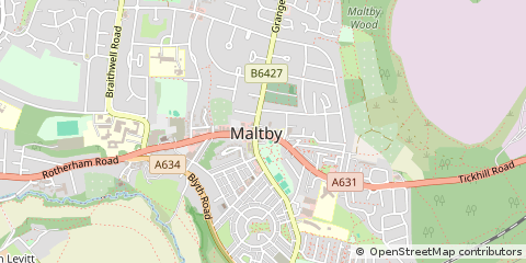 Map of Rotherham