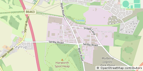 Map of Doncaster