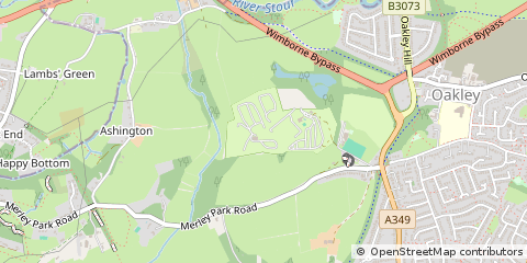 Map of Wimborne, Dorset