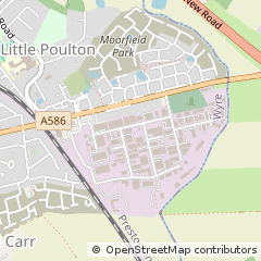 Map of Poulton LE Fylde, Lancashire
