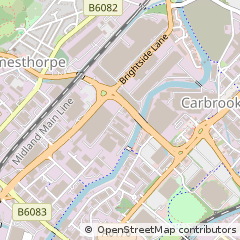 Map of South Yorkshire