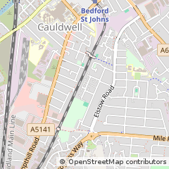 Map of Bedford, Bedfordshire