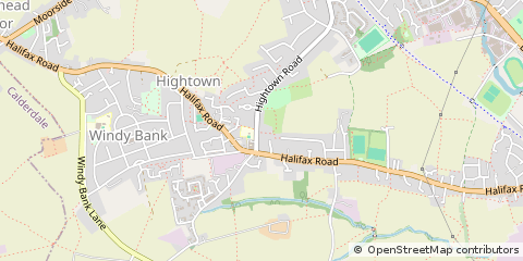 Map of Liversedge, West Yorkshire