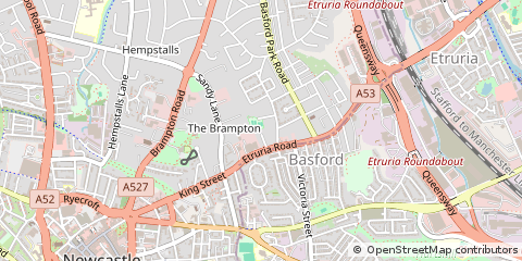Map of Newcastle-Under-Lyme