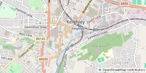 Map of Keighley