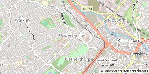 Map of Sheffield