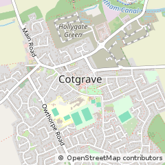 Map of Cotgrave, Nottingham