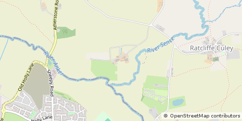 Map of Atherstone, Warkwickshire
