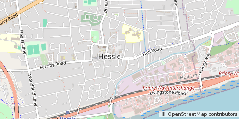 Map of Hull E Yorkshire, East Yorkshire