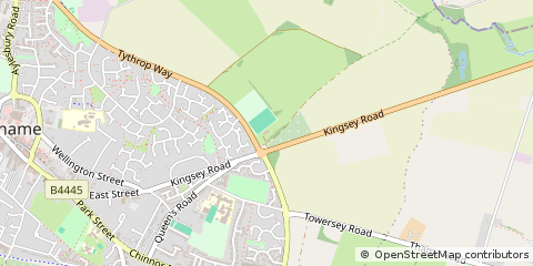 Map of Thame, Oxfordshire