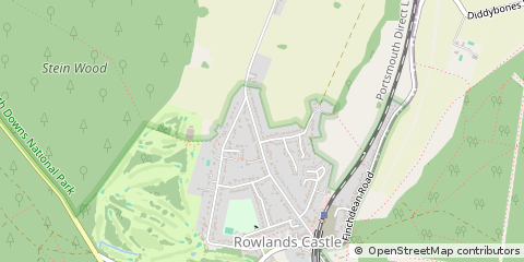 Map of Rowlands Castle, Hampshire