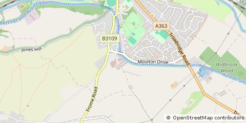Map of Bradford-on-Avon, Wiltshire