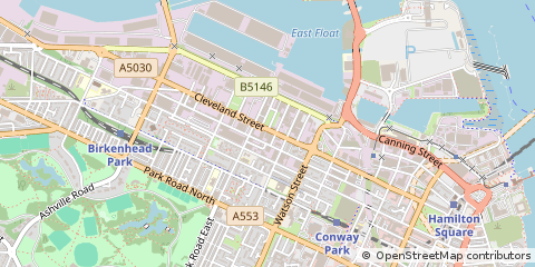 Map of Birkenhead