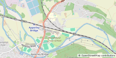 Map of Bradford, West Yorkshire