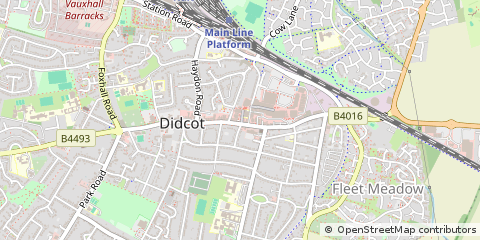 Map of Didcot, Oxfordshire