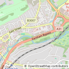 Map of Farnham, Surrey