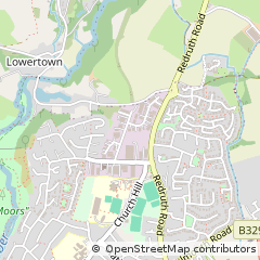 Map of Helston, Cornwall