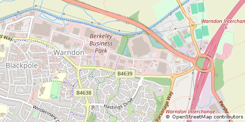 Map of Worcester, Worcestershire