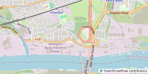 Map of Wallsend, Tyne and Wear