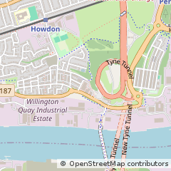 Map of Wallsend, Tyne and Wear