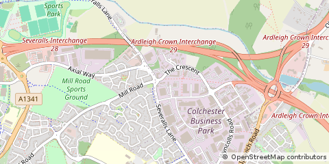 Map of Colchester