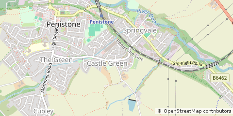 Map of Sheffield, South Yorkshire