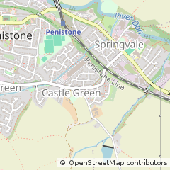 Map of Sheffield, South Yorkshire
