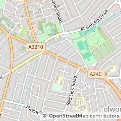 Map of Surbiton, Surrey