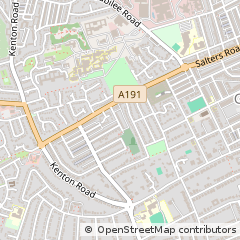 Map of Newcastle Upon Tyne, Tyne and Wear
