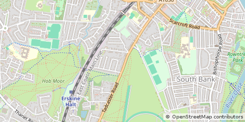 Map of York, North Yorkshire