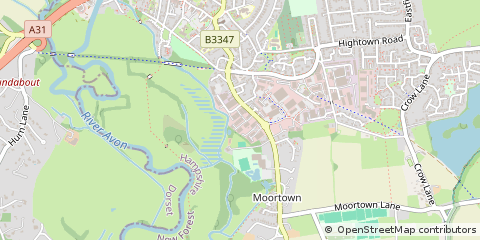 Map of Ringwood, Hampshire