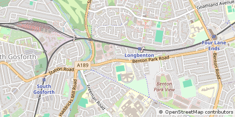 Map of Newcastle Upon Tyne, Tyne and Wear