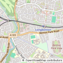 Map of Newcastle Upon Tyne, Tyne and Wear