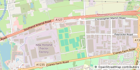 Map of Basildon