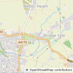 Map of Bridgeyate, Bristol